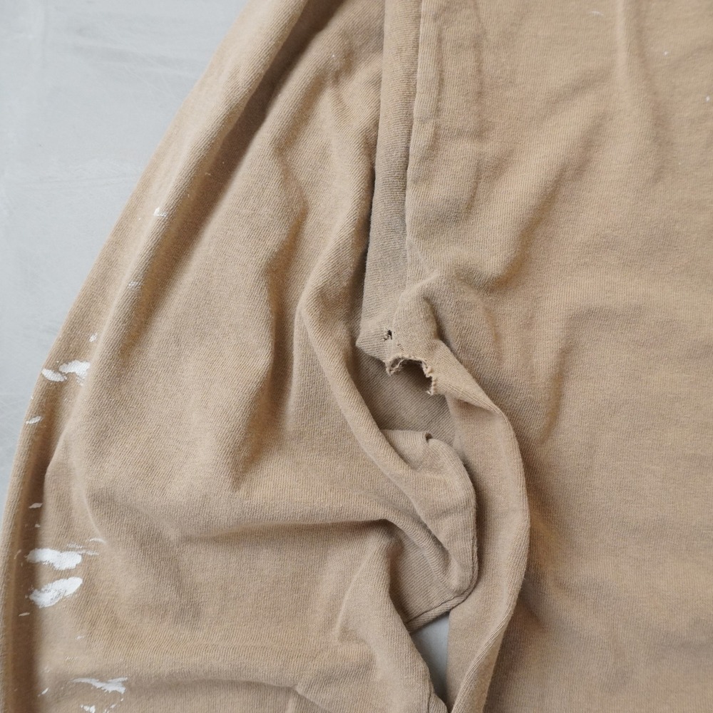 Vintage Deer Bow Hunting Long Sleeve T-Shirt Tan XL Faded Distressed - Picture 8 of 8